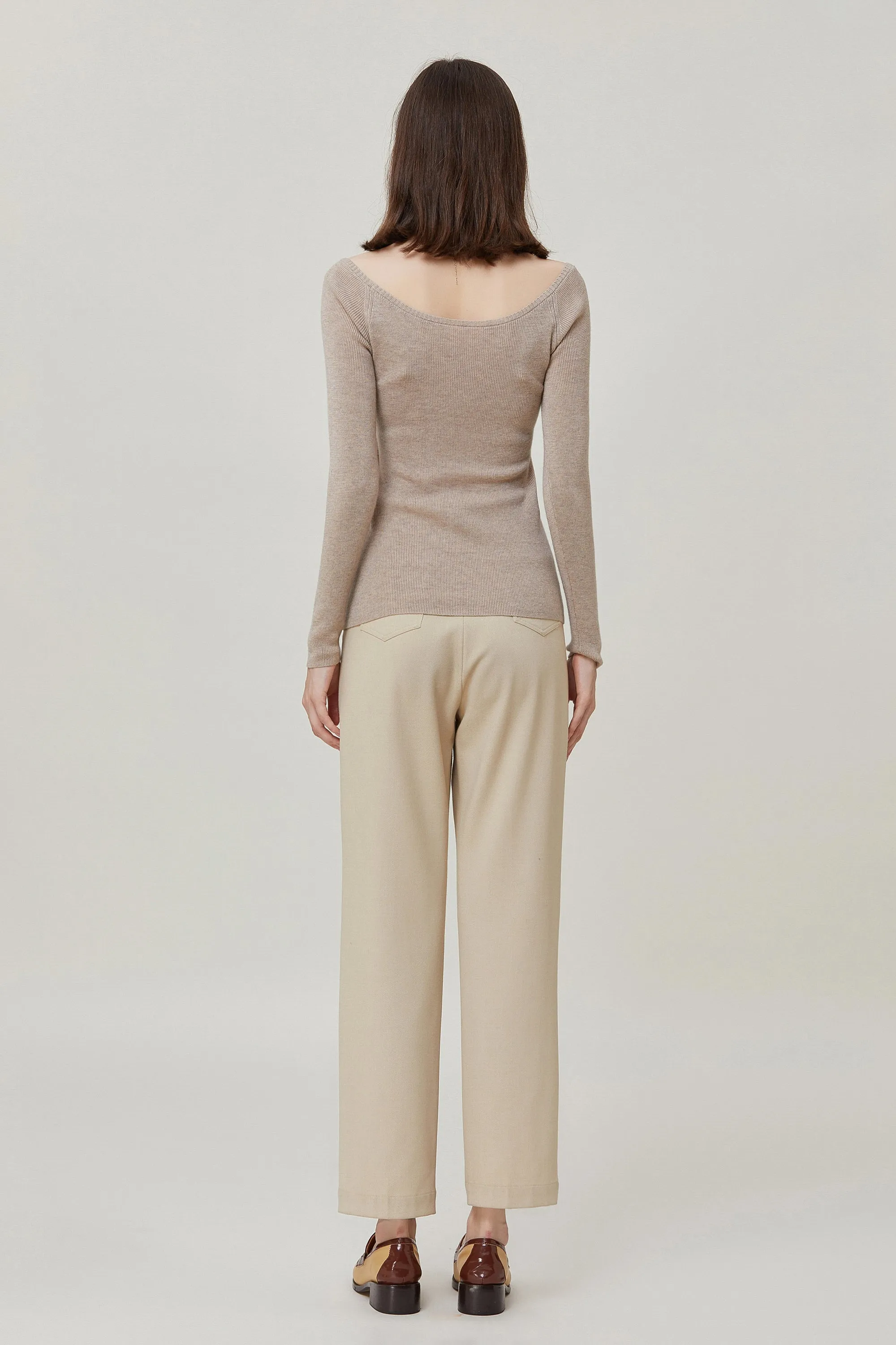 Sylphide | Osanne Surplice Wool Blend Sweater