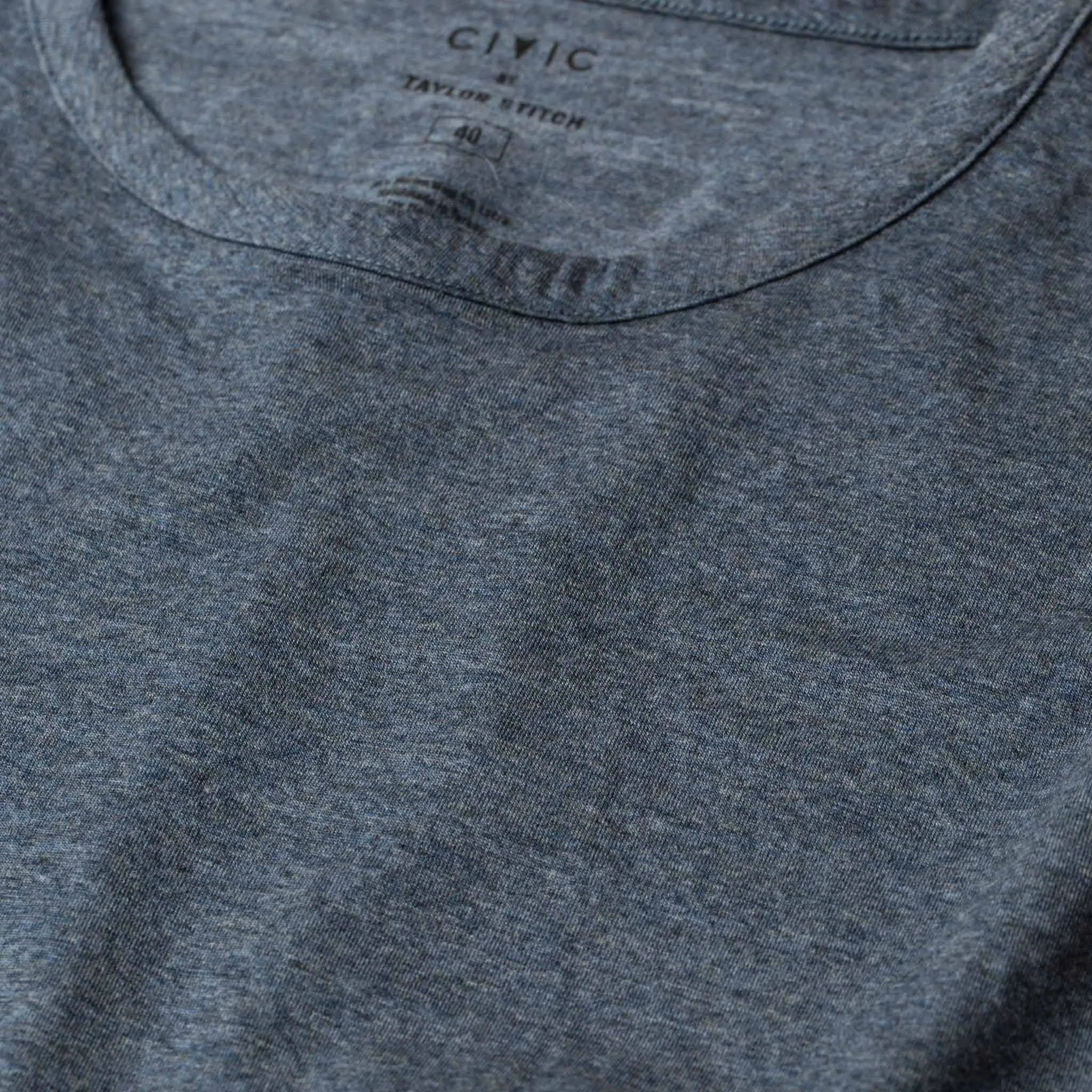 The Antoni Tee in Heather Blue