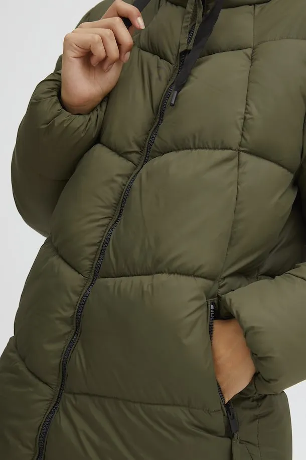 The Canyon Puffer Jacket - Olive - PLUS