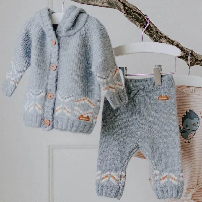 The Dune Hooded Knit Cardigan - BABY