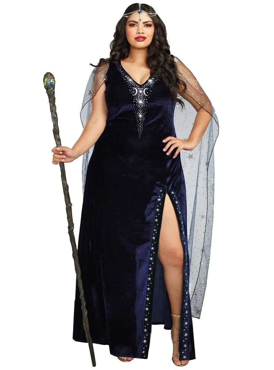 The Sorceress Womens Deluxe Plus Size Halloween Costume