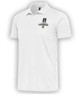 VEGAS Golden Knights CHAMPIONSHIP Logo Compass Polo - WHITE