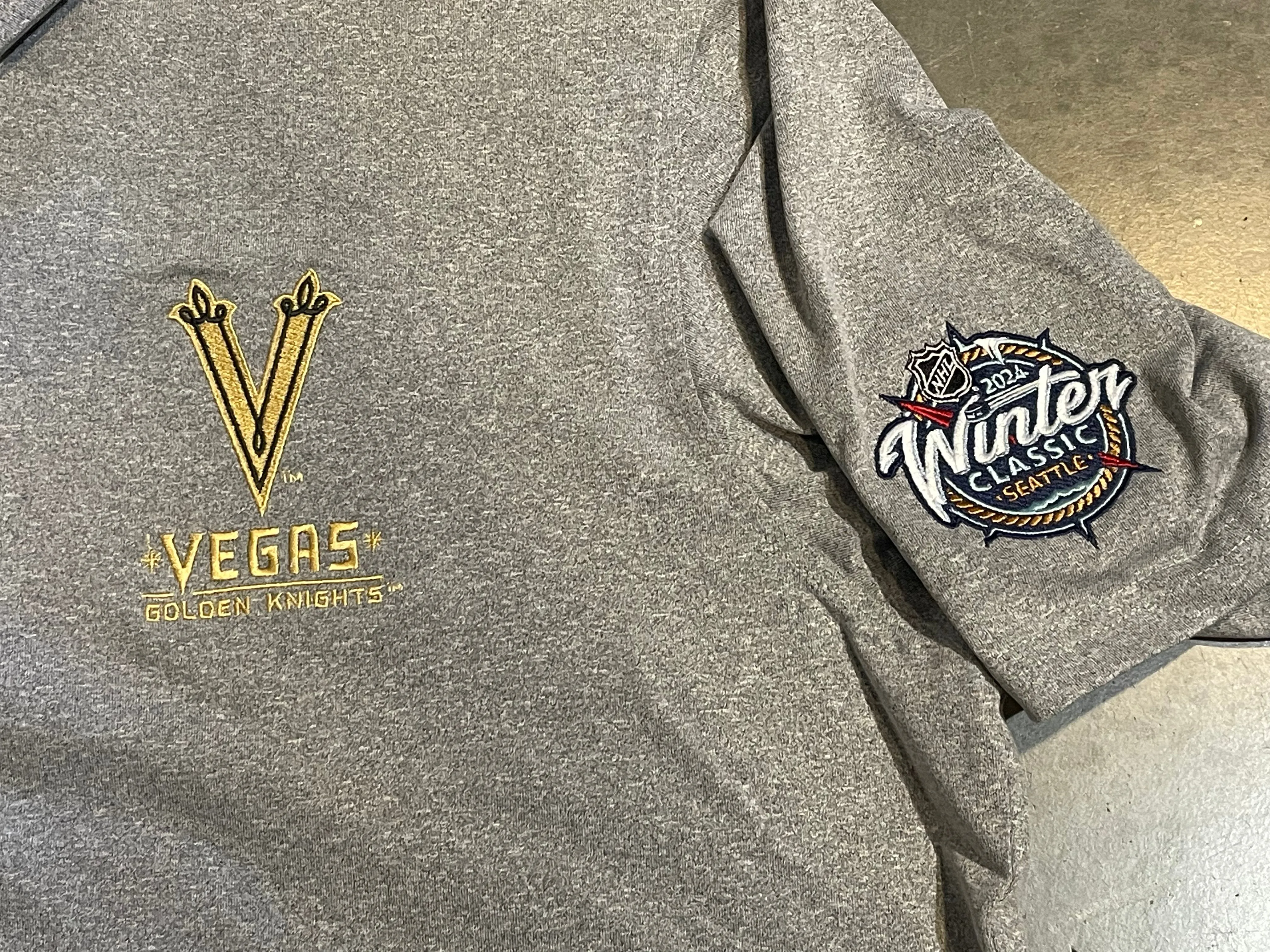 Vegas Golden Knights Men's Winter Classic Score Polo - Grey