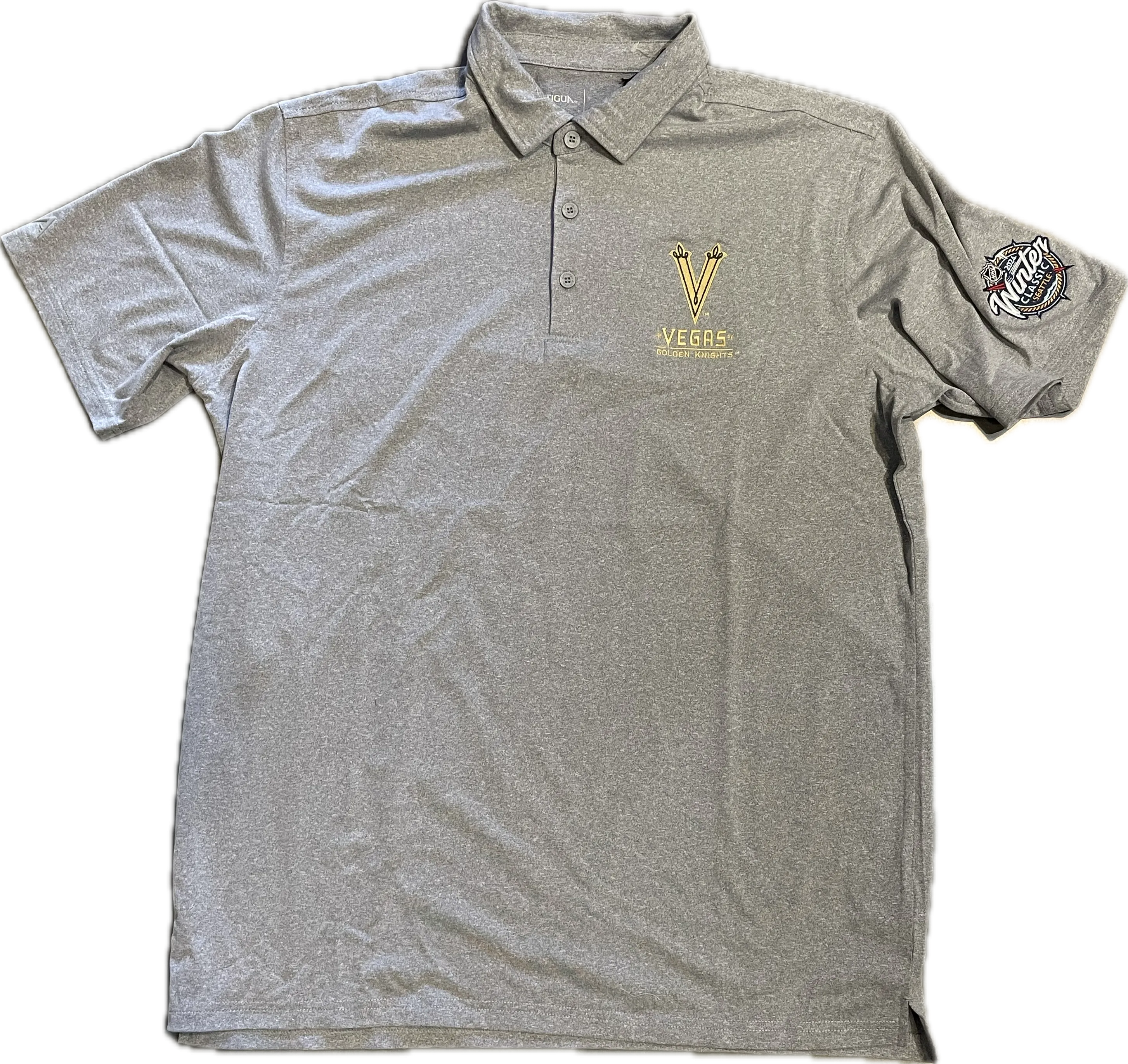 Vegas Golden Knights Men's Winter Classic Score Polo - Grey