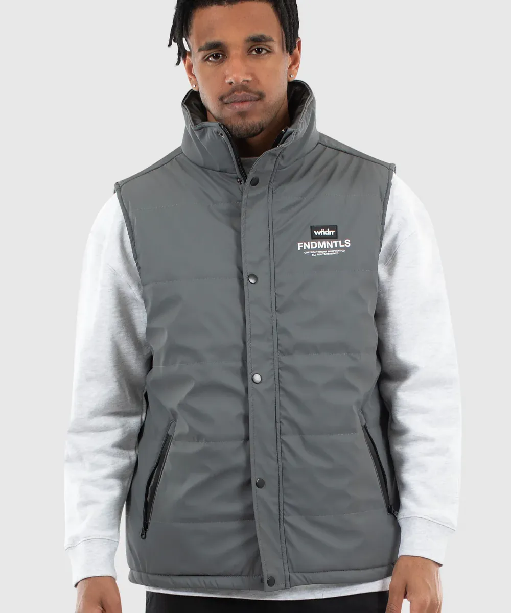 WNDRR Whitmore Puffer Vest (Charcoal)