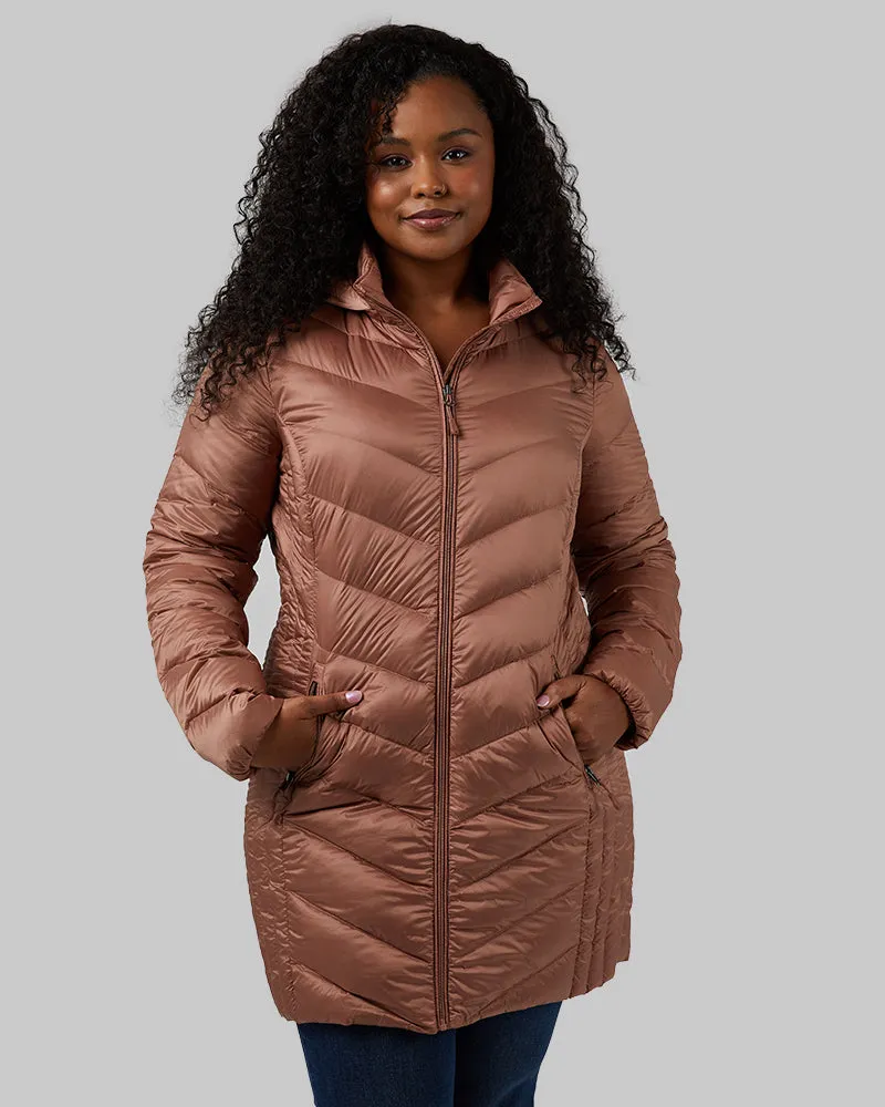 WOMEN'S ULTRA-LIGHT DOWN PACKABLE 3/4 JACKET