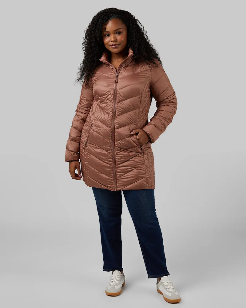 WOMEN'S ULTRA-LIGHT DOWN PACKABLE 3/4 JACKET