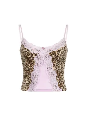 Yanelis Leopard Lace Top